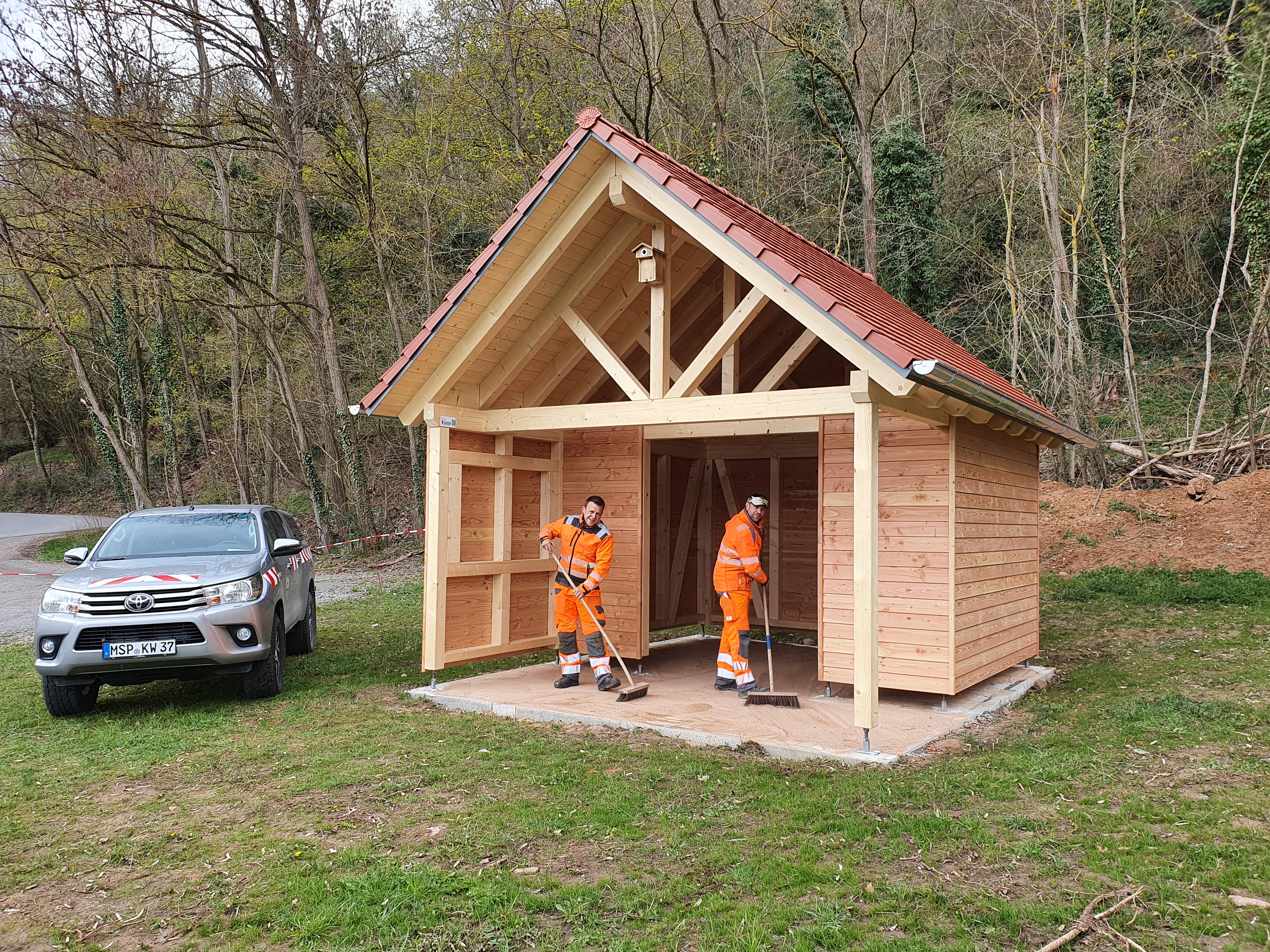 Neue Schutz- und Infohütte im Himmelreich